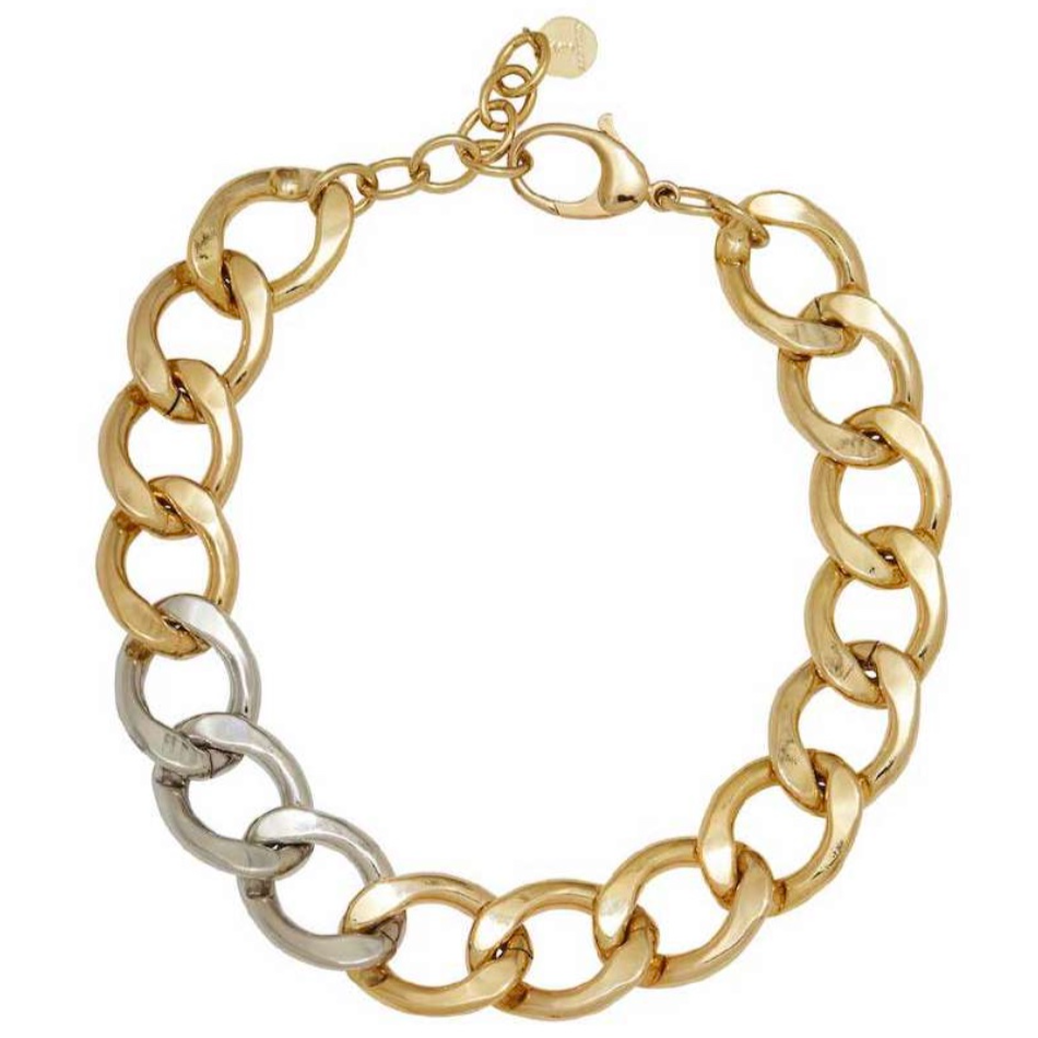 Diana gold and silver necklace from Silvia Gnecchi.