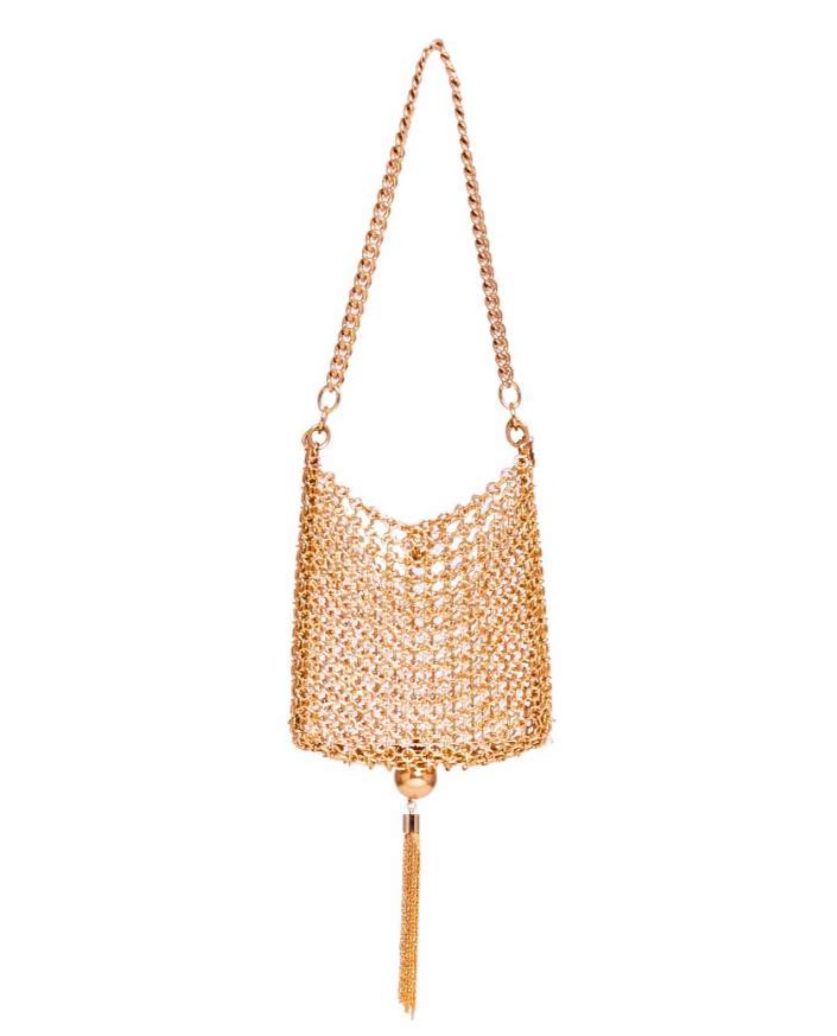 Gold Marais bag from Silvia Gencchi.