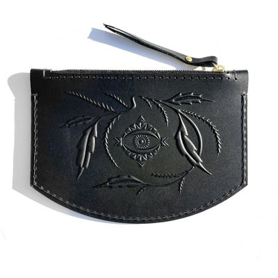 Black Speak It To The Sun leather wallet from Animal.